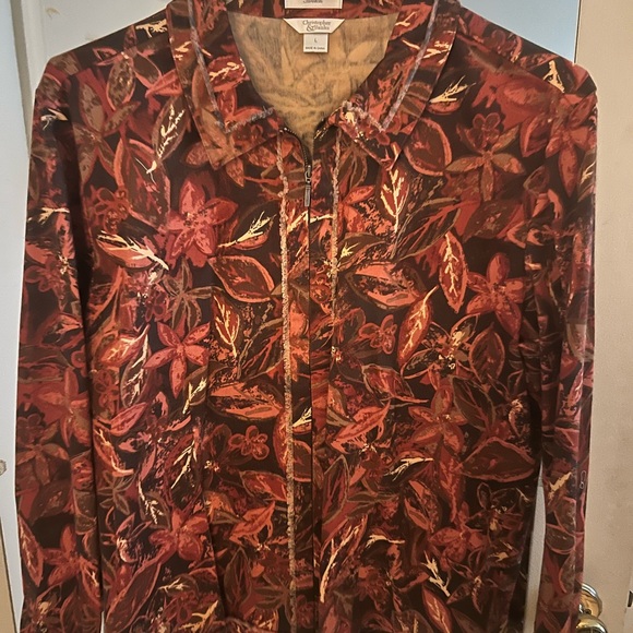 Christopher & Banks Floral Multicolor Jacket - Picture 1 of 4